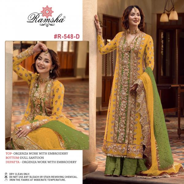 Ramsha R 548 Nx Festice New Designer Paistani Suit Collection